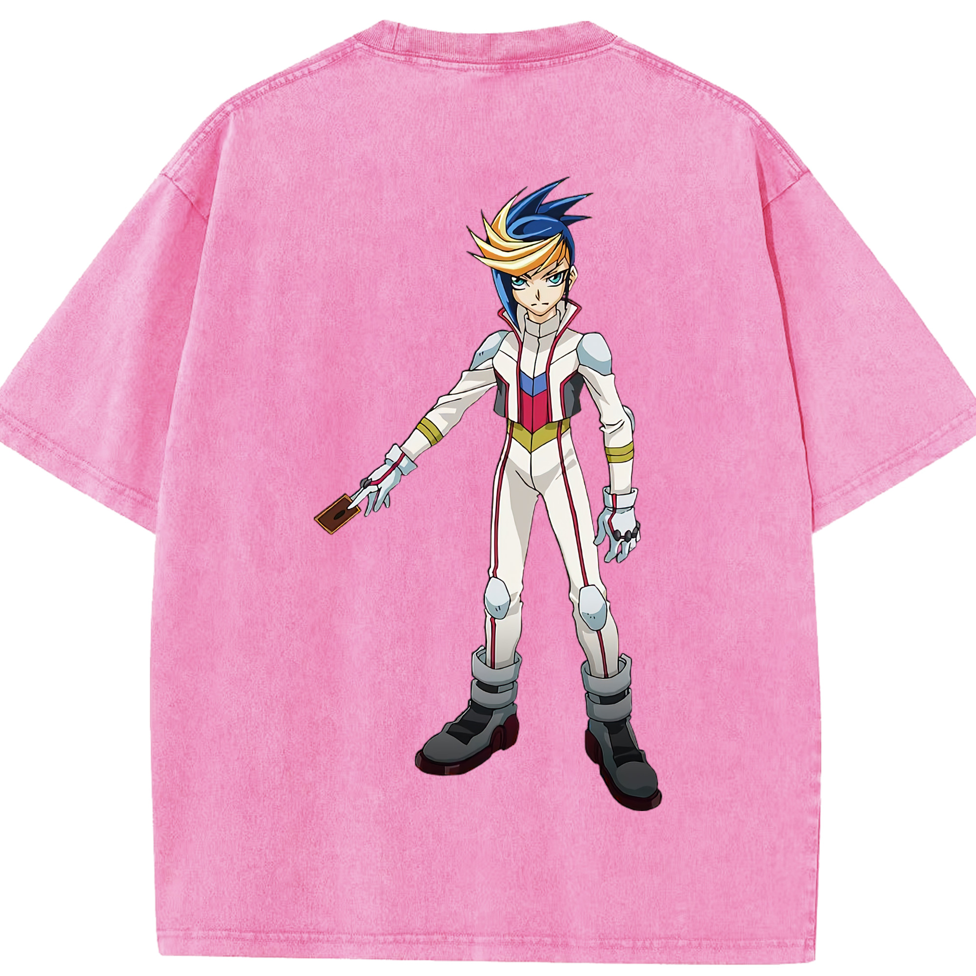 （画像用） 遊☆戯☆王 Yu-Gi-Oh! 綿100% ヴィンテージ風 半袖Tシャツ（背面プリント）